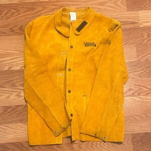 Men’s Yellow Suede Welding Jacket